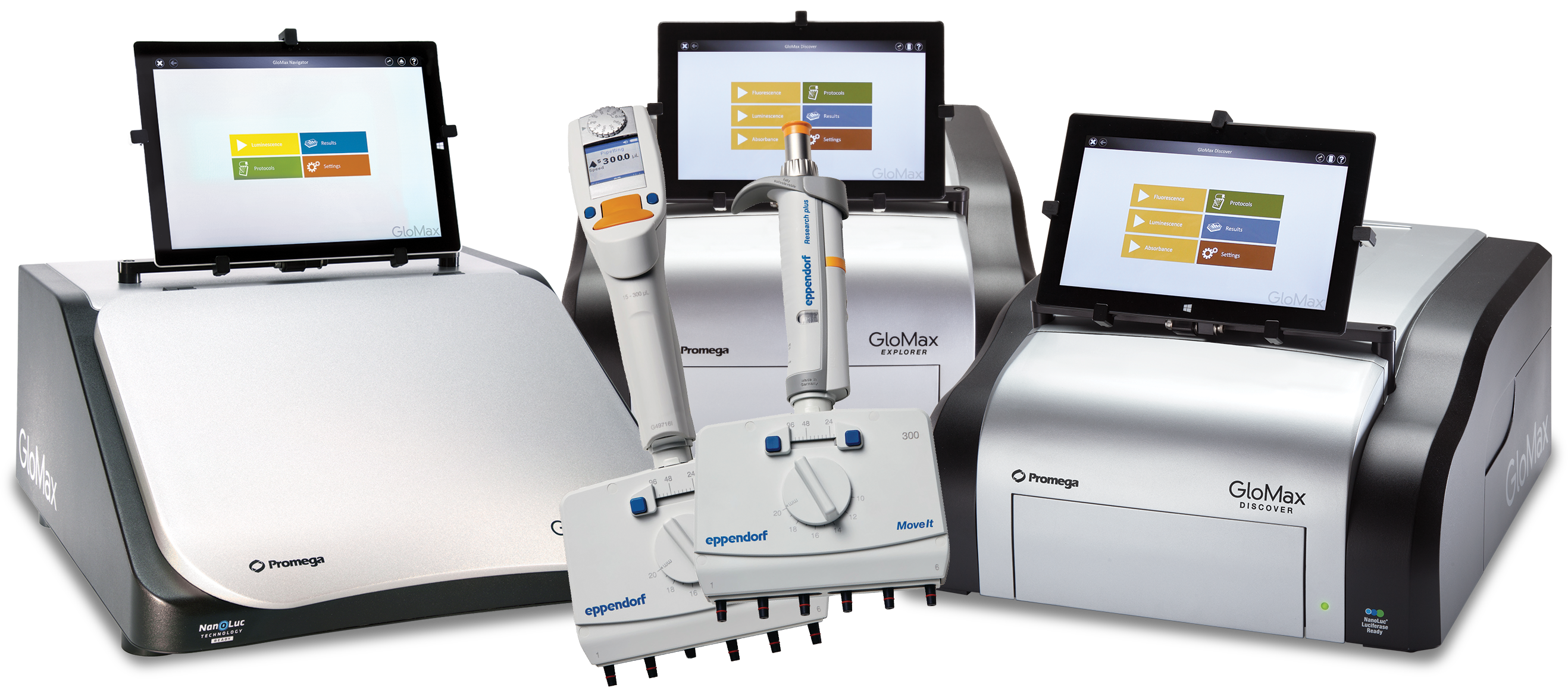 GloMax Instruments with Eppendorf Move It Pipette