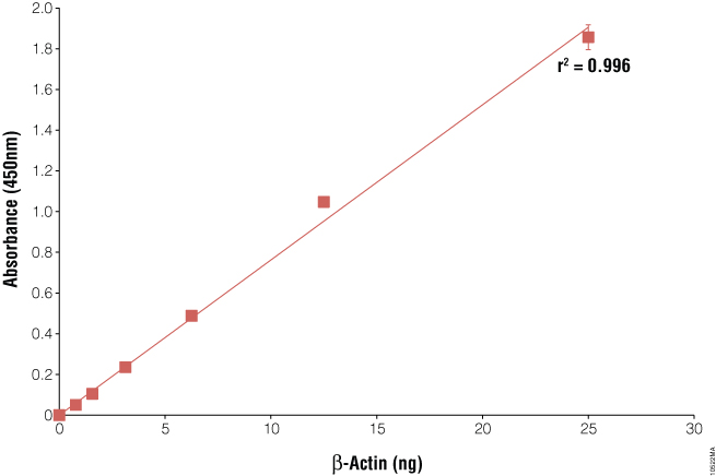 Enzyme-linked immunosorbent assay (ELISA) for β-actin.