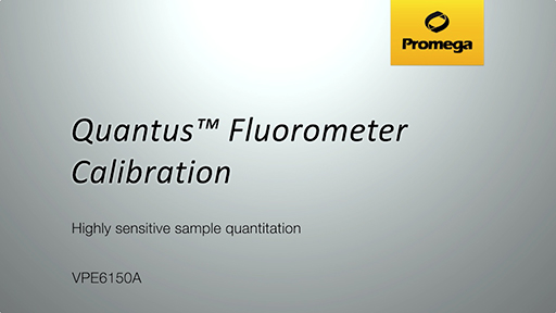 Quantus Fluorometer Calibration
