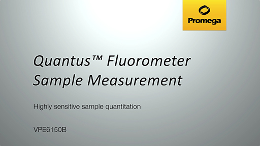 Quantus Fluorometer Sample Measurement