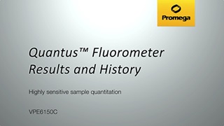 Quantus Fluorometer Results and History